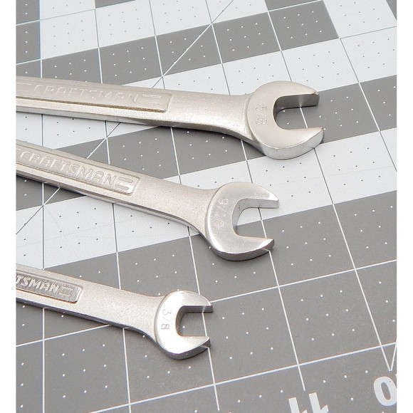 Craftsman Combination Wrenches SAE Set of 3 Forged in USA A-AF Series - Picture 6 of 6